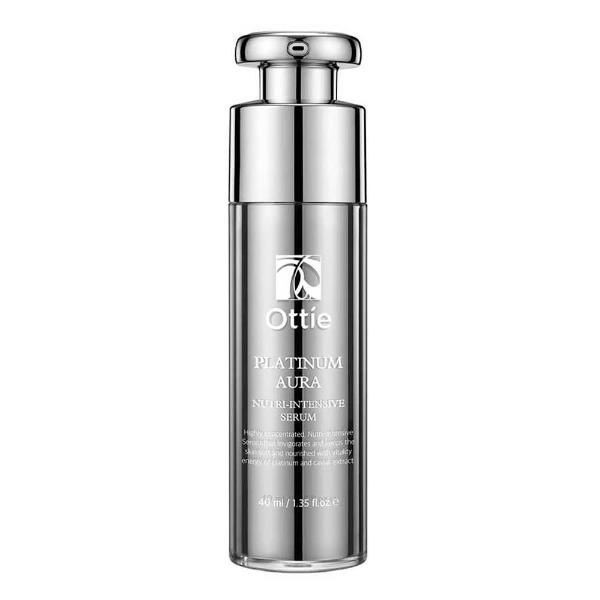 Антивозрастная премиум-сыворотка с платиной и экстрактом чёрной икры Ottie Platinum Aura Nutri-Intensive Serum 40 мл