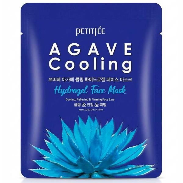 Противоотечная гидрогелевая маска с экстрактом агавы Petitfee Agave Cooling Hydrogel Face Mask 32 г