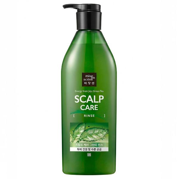 Тонизирующий и укрепляющий кондиционер Mise En Scene Scalp Care Jeju Green Tea Rinse Conditioner 680 мл
