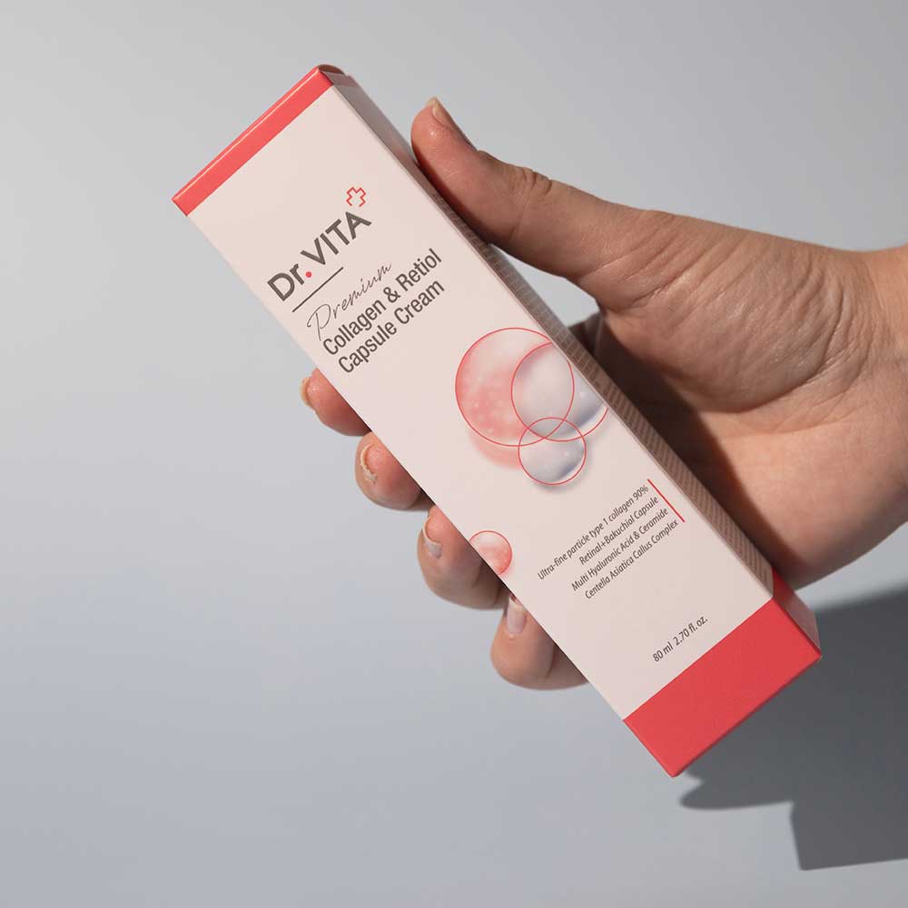 Капсульный крем для лица с коллагеном и ретинолом Dr.Vita Collagen & Retinol Capsule сream 80 мл