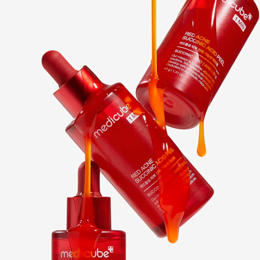 Пилинг сыворотка от воспалений и для обновления кожи с янтарной кислотой Medicube Red Acne Succinic Acid Peel 40 г