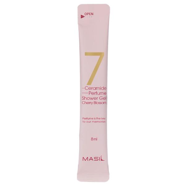 Гель для душа питательный с керамидами и ароматом вишни Masil 7 Ceramide Perfume Shower Gel Cherry Blossom Stick Pouch 8 мл