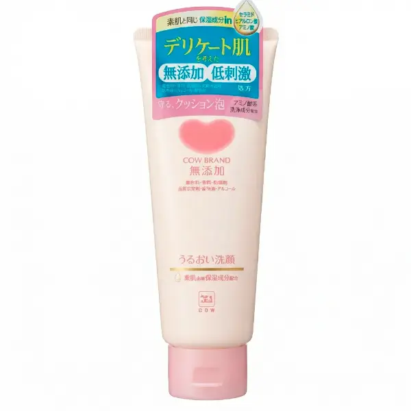 Увлажняющая натуральная крем-пенка для умывания COW BRAND Mutenka Moisturizing Face Wash Additive-Free 110 г