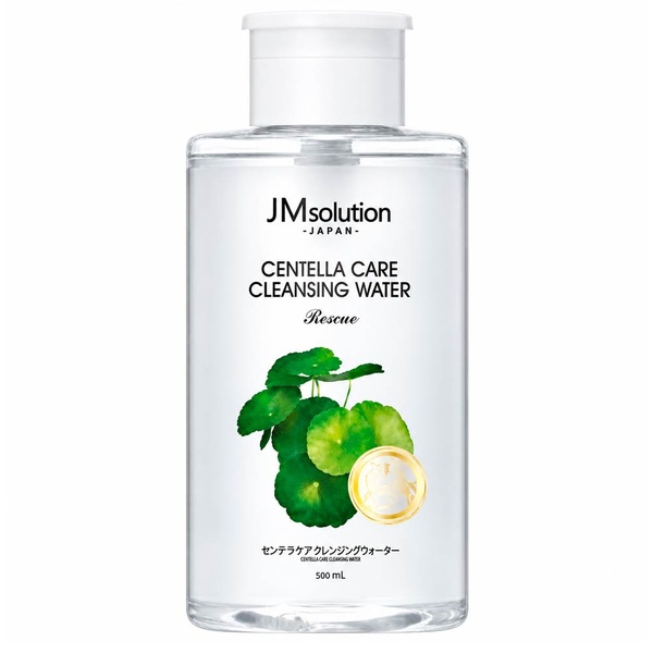 Очищающая вода для снятия макияжа с центеллой азиатской JMsolution Japan Centella Care Cleansing Water Rescue 500 мл