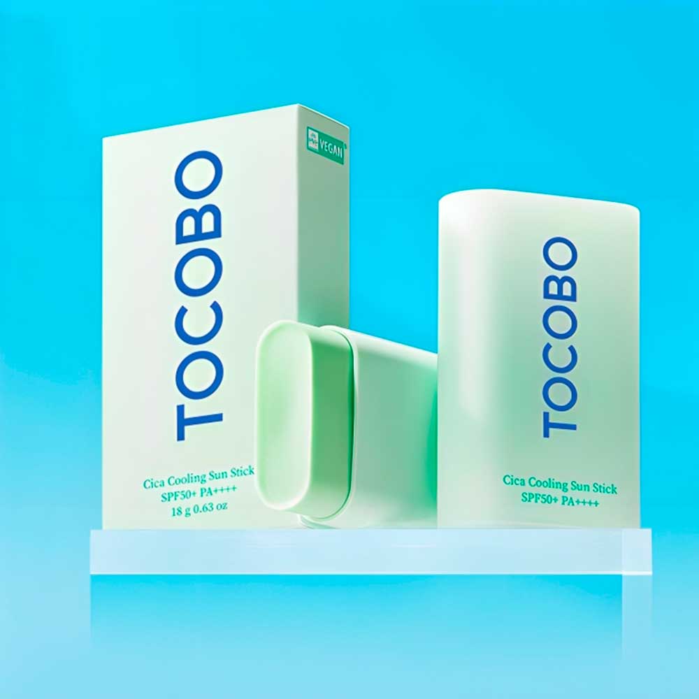 Солнцезащитный стик с охлаждающим эффектом TOCOBO Cica Cooling Sun Stick SPF50+ PA++++ 18 г