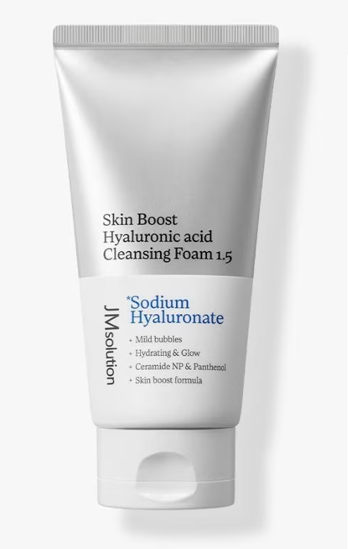 Пенка для умывания с петидами JMsolution Skin Boost Hyaluronic Acid Cleansing Foam 1.5 150 мл