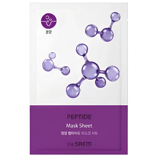 Маска тканевая с пептидами The Saem Bio Solution Nourishing Peptide Mask Sheet 20 г