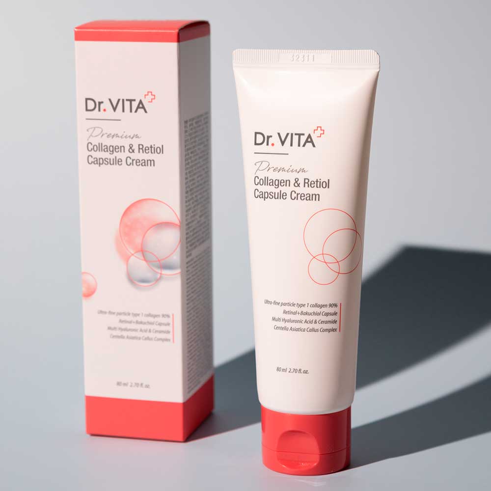 Капсульный крем для лица с коллагеном и ретинолом Dr.Vita Collagen & Retinol Capsule сream 80 мл