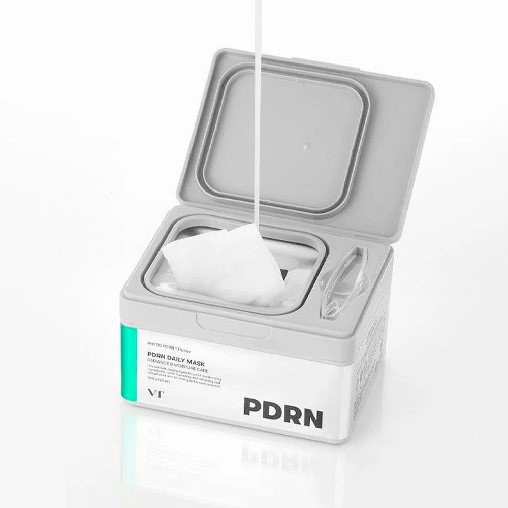 Набор антивозрастных тканевых масок с ПДРН для сияния кожи VT Cosmetics PDRN Daily Mask 30 шт 350 г