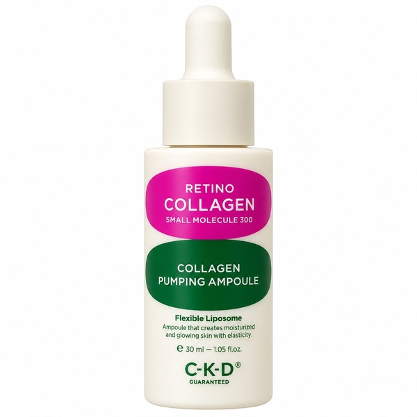 Липосомальная лифтинг-сыворотка для лица с ретиналем и коллагеном CKD Retino Collagen Small Molecule 300 Collagen Pumping Ampoule 30 мл