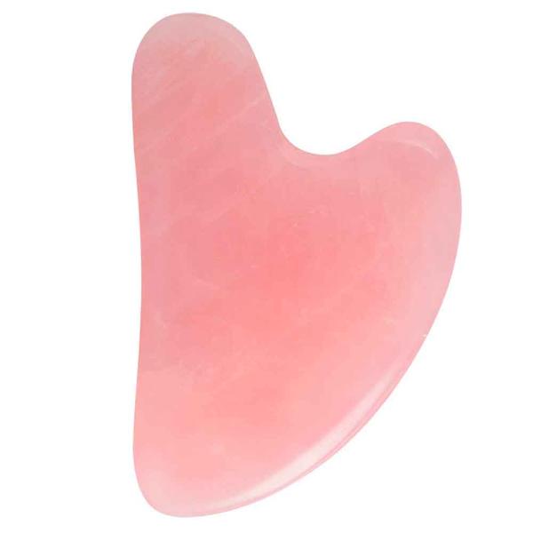 Массажер гуаша для лица розовый кварц Ayoume Massager Guasha Rose Quartz 1 шт