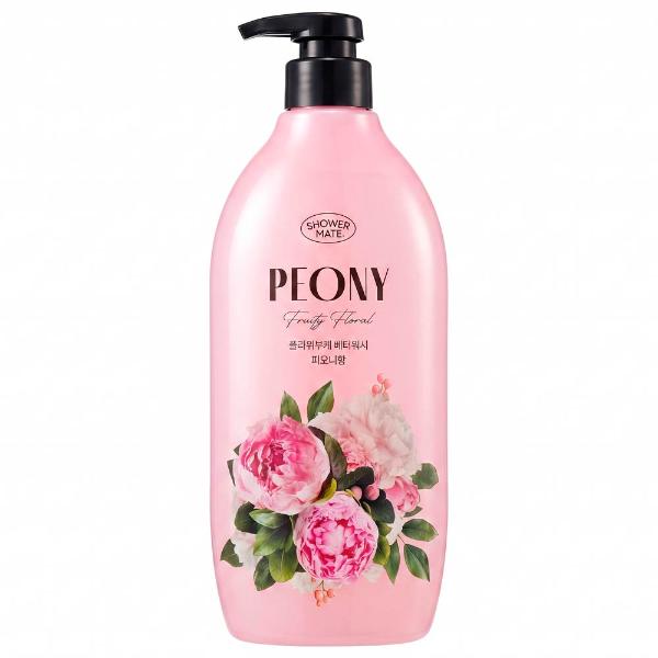 Гель для душа ботаническая серия с ароматом пионов KeraSys Shower Mate Body Wash Bouquet Peony 900 мл
