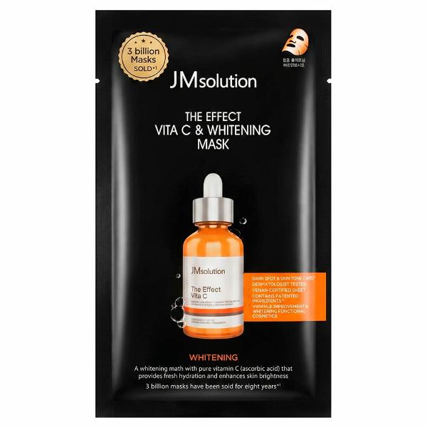 Осветляющая тканевая маска для лица с витамином C JMsolution The Effect Vita C Whitening Mask 24 мл