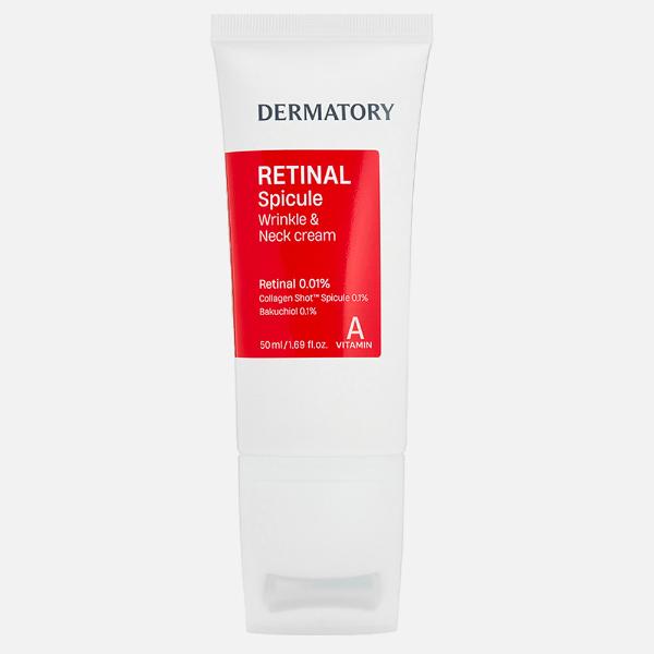 Антивозрастной крем для шеи с ретиналем и микроиглами Dermatory Retinal Spicule Wrinkle Neck Cream 50 мл