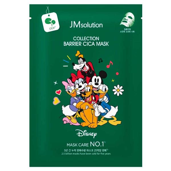 Маска тканевая успокаивающая с центеллой JMsolution Disney Collection Barrier Cica Mask 30 мл
