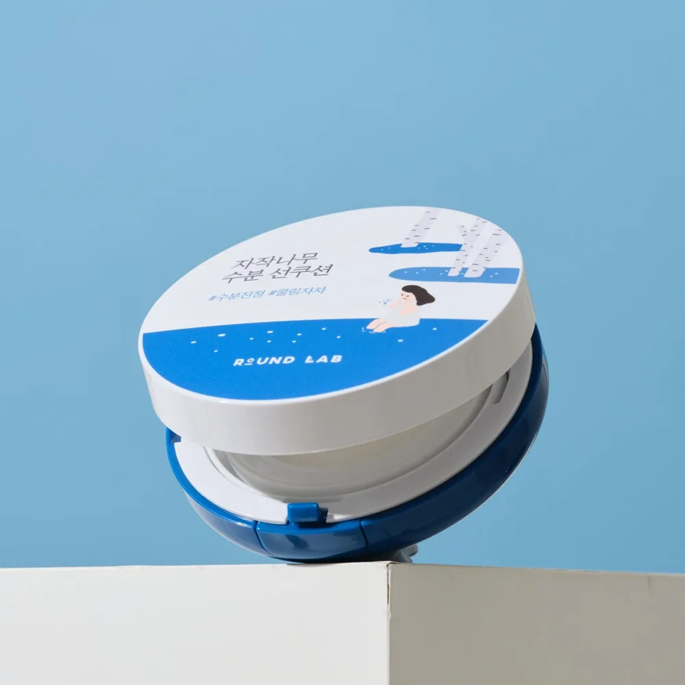 Увлажняющий солнцезащитный крем с березовым соком Round Lab Birch Juice Moisutrizing Sun Cushion 15 г