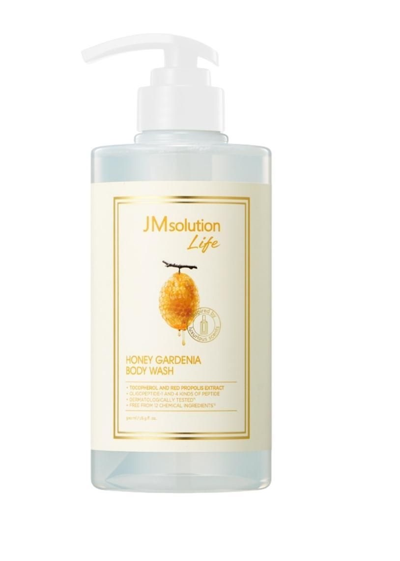Питательный гель для душа с экстрактом мёда и цветочным ароматом JMSolution Life Honey Gardenia Body Wash 500 мл