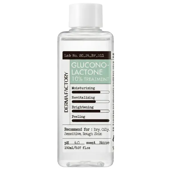 Отшелушивающее средство-тонер для лица с 10% глюконолактоном Derma Factory Gluconolactone 10% Treatment 150 мл