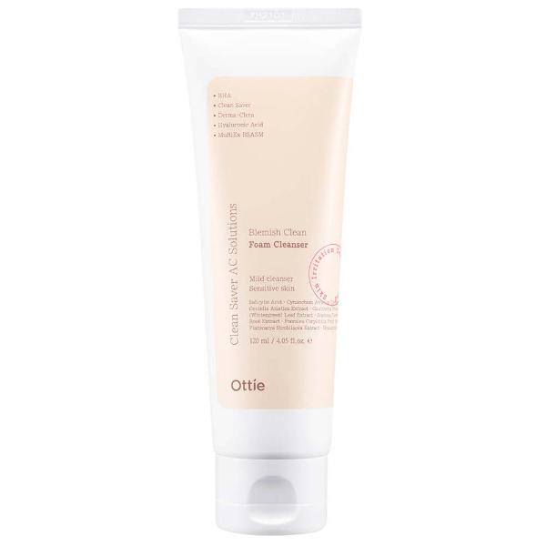 Очищающая пенка для проблемной кожи с салициловой кислотой Ottie Blemish Clean Foam Cleanser 120 мл