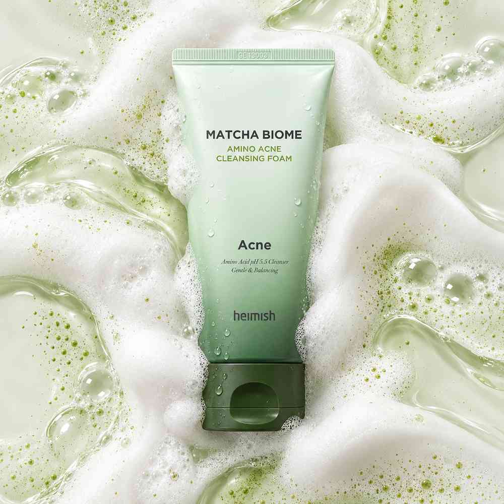 Пенка для умывания для проблемной кожи Heimish Matcha Biome Amino Acne Cleansing Foam 150 мл