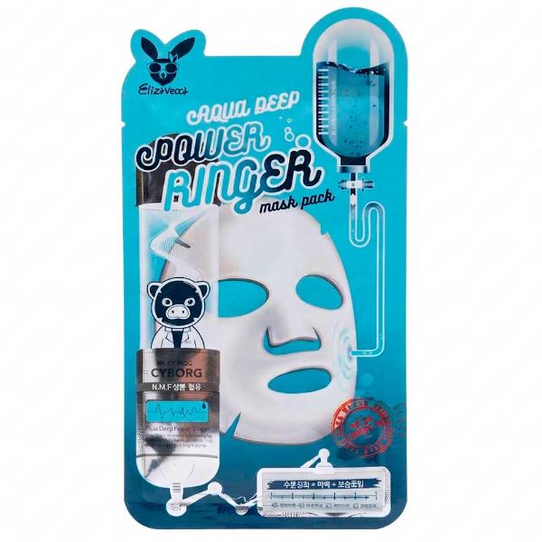Маска тканевая увлажняющая Elizavecca Aqua Deep Power Ringer Mask Pack 23 мл