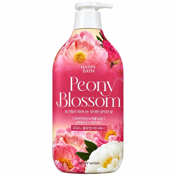 Гель для душа с ароматом цветущего пиона Happy Bath Peony Blossom Body Wash 900 мл