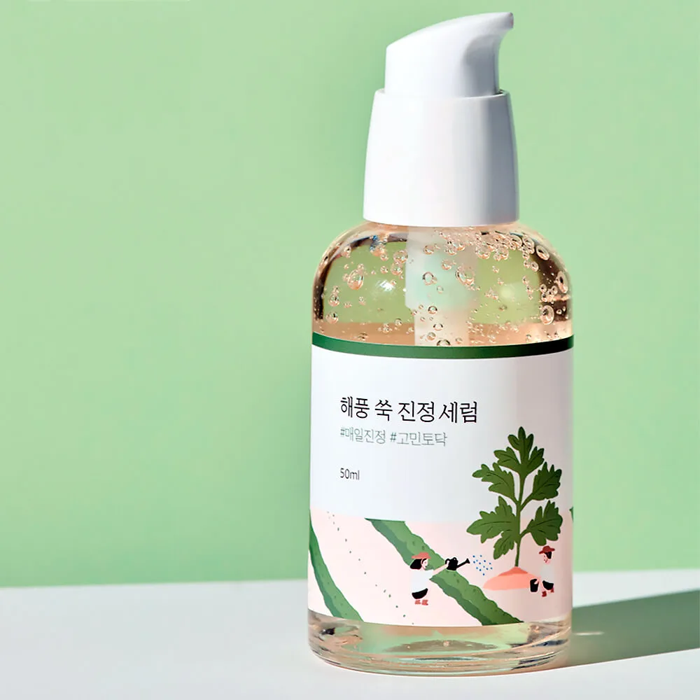 Успокаивающая сыворотка для лица с экстрактом полыни Round Lab Mugwort Calming Serum 50 мл