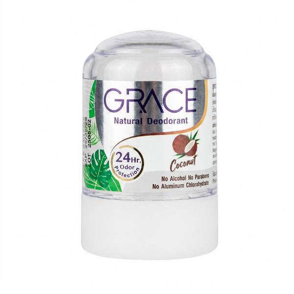 Минеральный дезодорант с экстрактом кокоса на основе натурального кристалла Grace Coconut Dezodorant 50 г