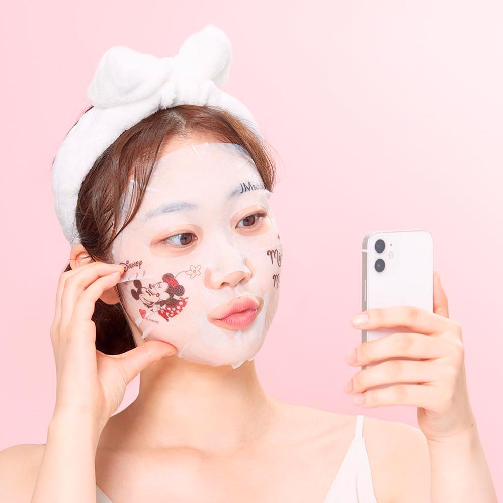 Тканевая маска с экстрактом шиповника от пигментации JMsolution Disney Collection Selfie Vital Rosehip Mask 30 мл