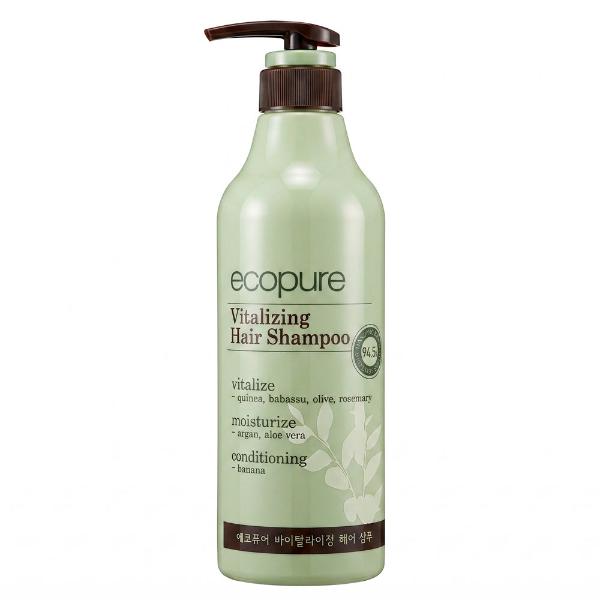 Восстанавливающий шампунь для увлажнения и питания волос Cosmocos Ecopure Vitalizing Hair Shampoo 700 мл