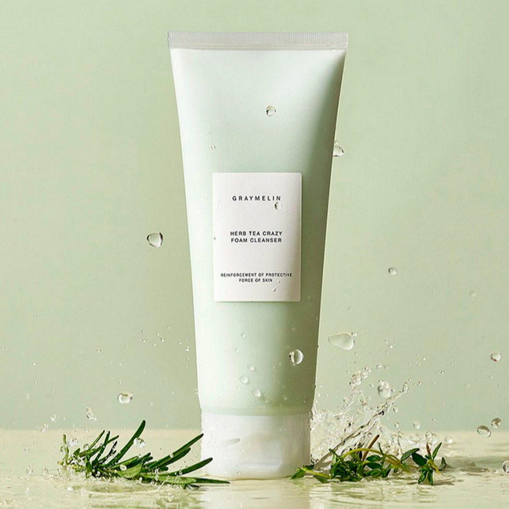 Пенка для умывания с экстрактом зеленого чая GRAYMELIN Herb Tea Crazy Foam Cleanser 150 мл