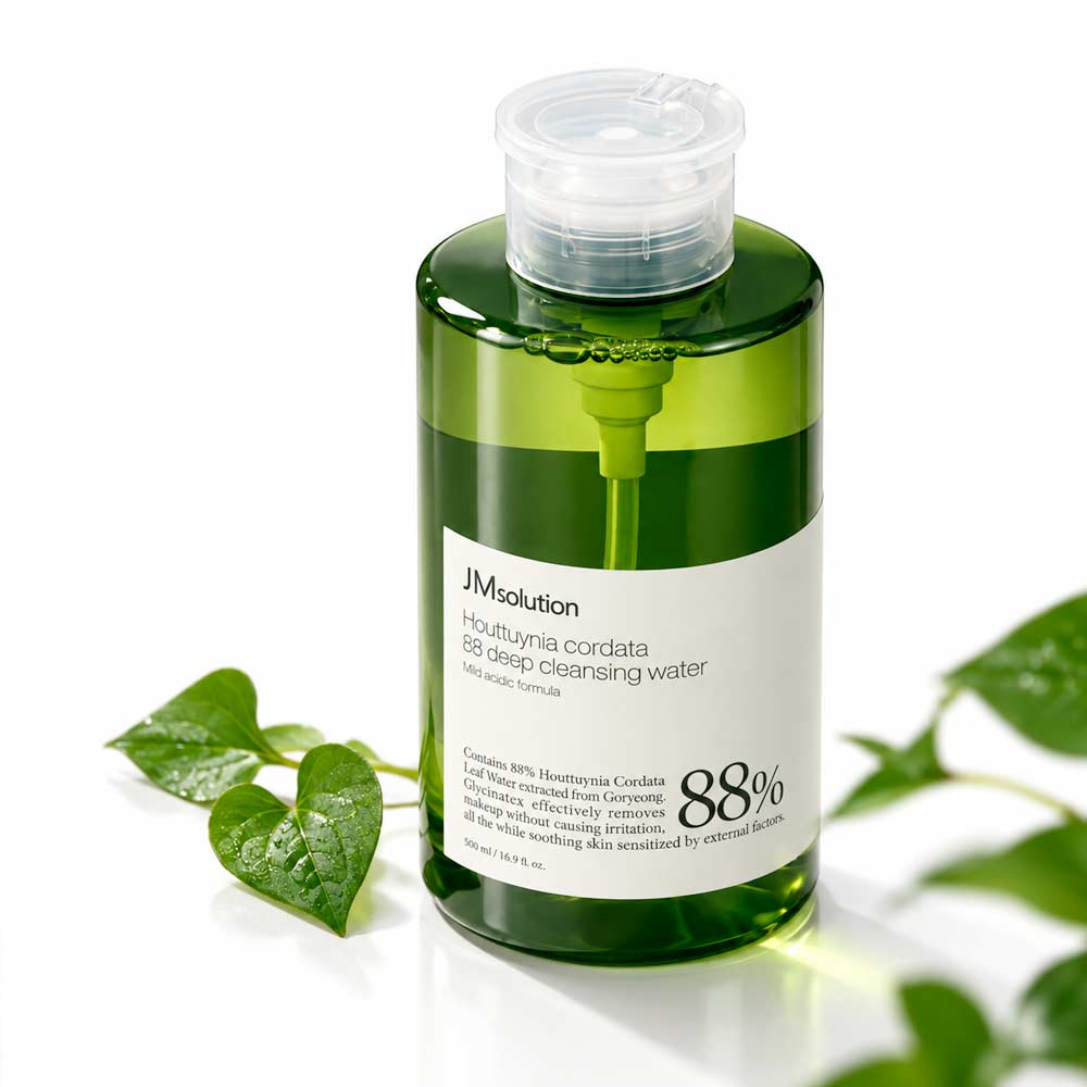 Мицеллярная вода с экстрактом хауттюйнии JMsolution Heartleaf 88 Deep Cleansing Water 500 мл