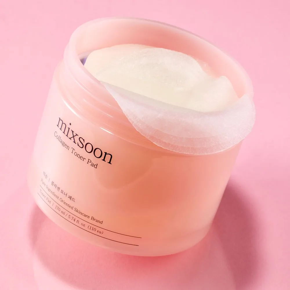 Увлажняющие тонизирующие диски-пэды для лица Mixsoon Collagen Toner Pad 110 шт 170 мл