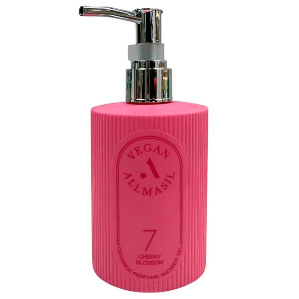 Гель для душа с ароматом вишни  AllMasil Vegan 7 Ceramide Perfume Shower Gel Cherry Blossom 300 мл