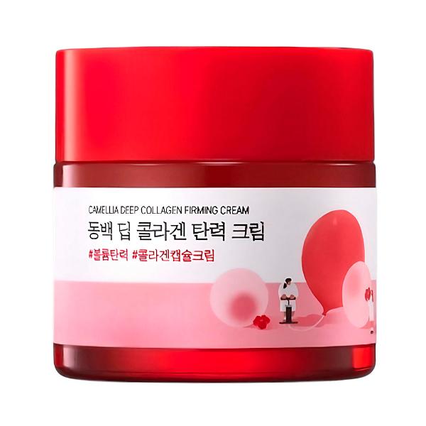 Укрепляющий коллагеновый крем для лица с экстрактом камелии Round Lab Camellia Deep Collagen Firming Cream 50 мл