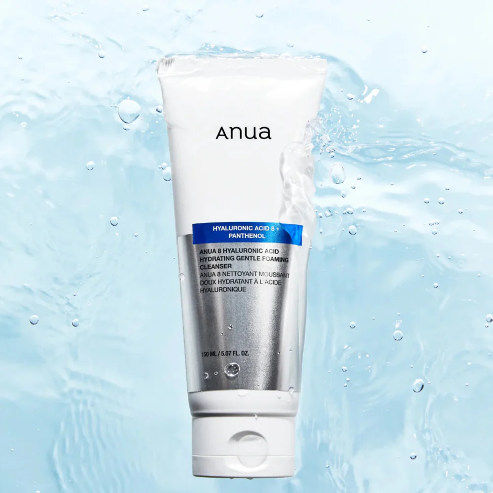Пенка для умывания с гиалуроновой кислотой Anua 8 Hyaluronic Acid Hydrating Gentle Foaming Cleanser 150 мл