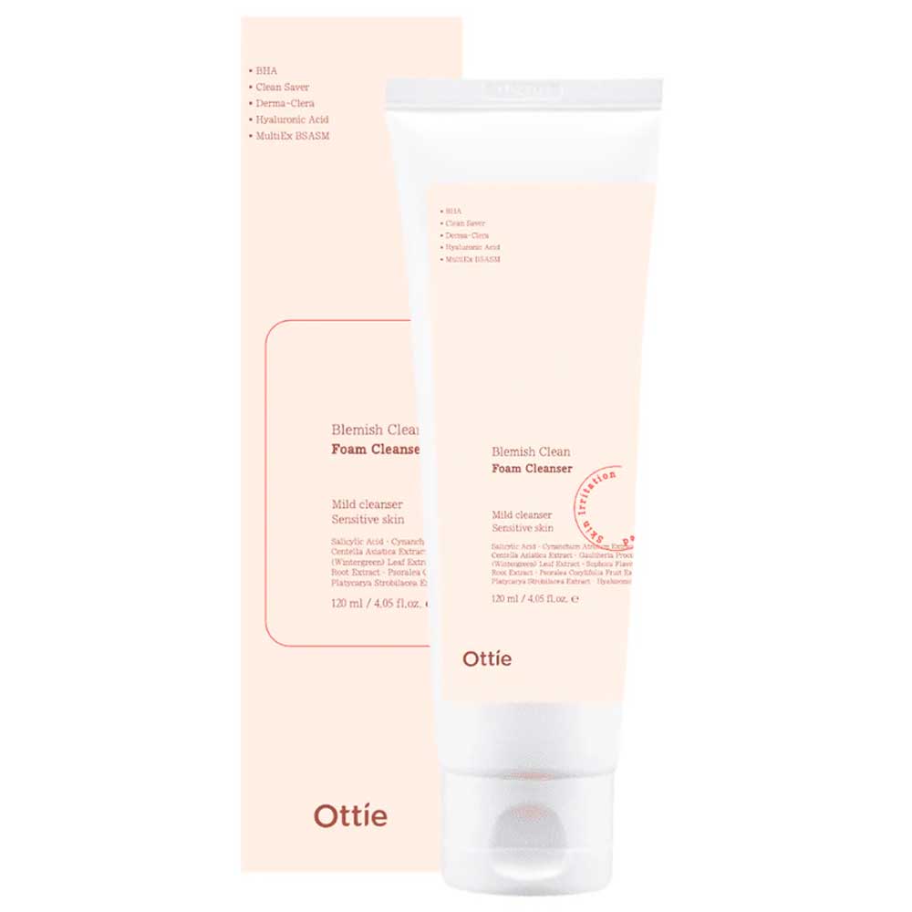 Очищающая пенка для проблемной кожи с салициловой кислотой Ottie Blemish Clean Foam Cleanser 120 мл