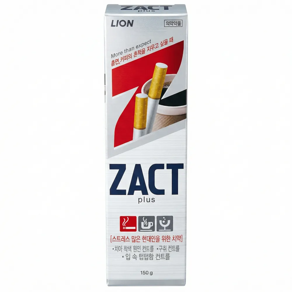 Отбеливающая зубная паста для курящих Lion ZACT PLUS Для курящих 150 г 