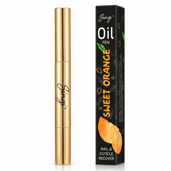 Масло для ухода за кутикулой с ароматом апельсина Singi Oil Pen Nail & Cuticle Recover Sweet Orange 2 мл