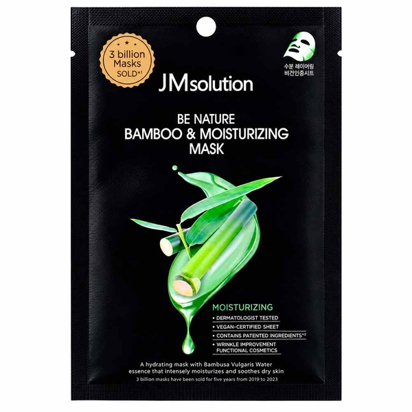 Тканевая маска для лица с экстрактом банана JMsolution Be Nature Bamboo Moisturizing Mask 24 мл