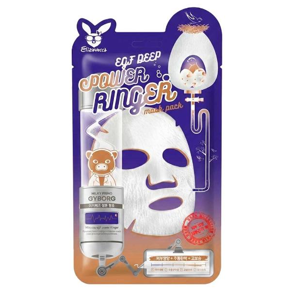 Антивозрастная тканевая маска Elizavecca EGF Deep Power Ringer Mask Pack 23 мл