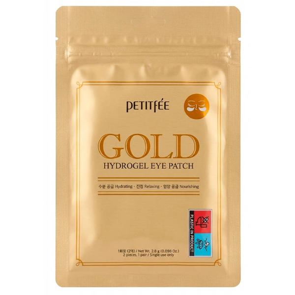 Антивозрастные гидрогелевые патчи для век с экстрактами золота и EGF Petitfee Premium Gold EGF Eye Spot Patch 90 шт 