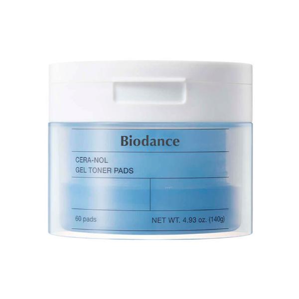 Гелевые тонизирующие диски-пэды для лица с керамидами Biodance Cera-Nol Gel Toner Pads 60 шт 140 г