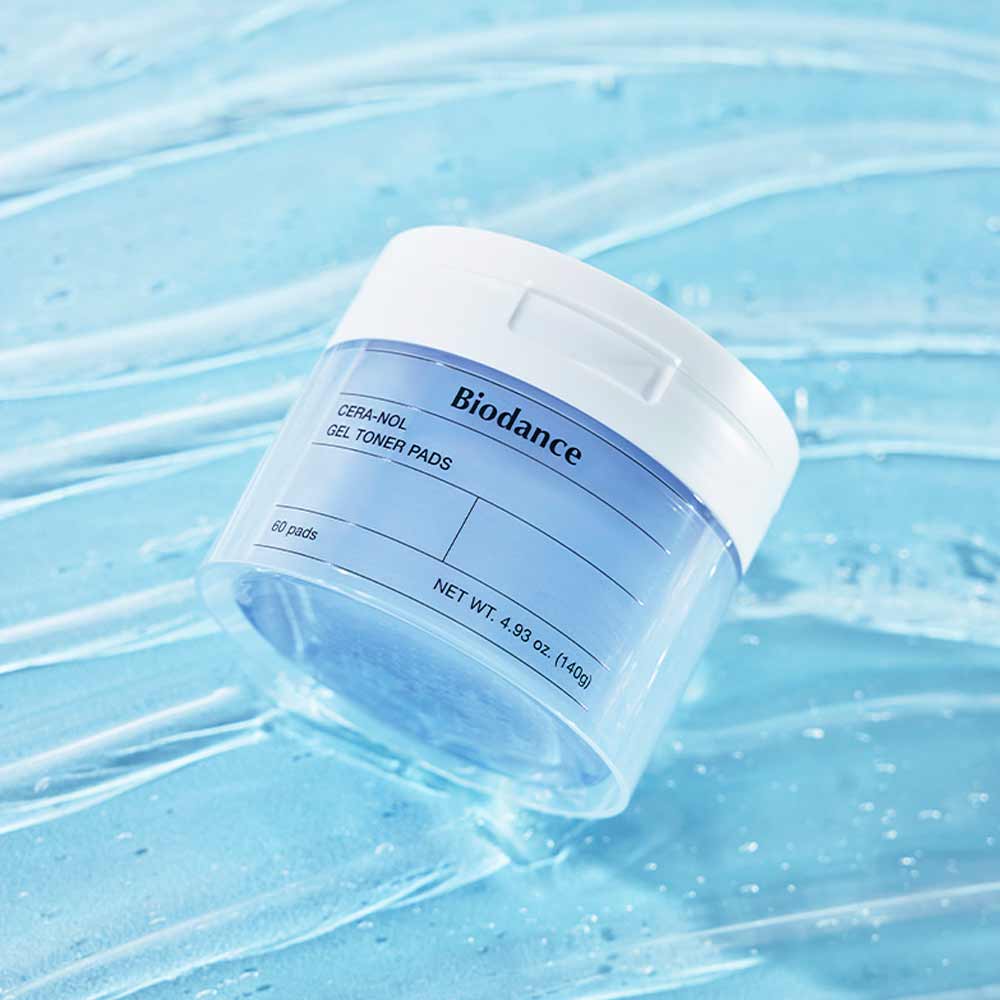 Гелевые тонизирующие диски-пэды для лица с керамидами Biodance Cera-Nol Gel Toner Pads 60 шт 140 г