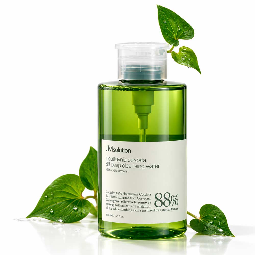 Мицеллярная вода с экстрактом хауттюйнии JMsolution Heartleaf 88 Deep Cleansing Water 500 мл
