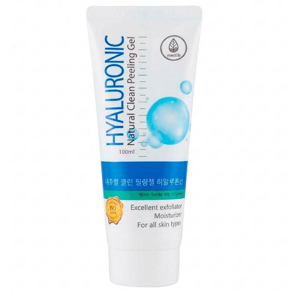 Увлажняющая пилинг скатка для лица с гиалуроновой кислотой Med:B Natural Clean Peeling Gel Hyaluronic Acid 100 мл