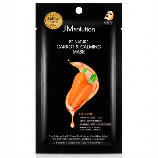 Успокаивающая тканевая маска с экстрактом моркови JMsolution Be Nature Carrot Calming Mask 24 мл