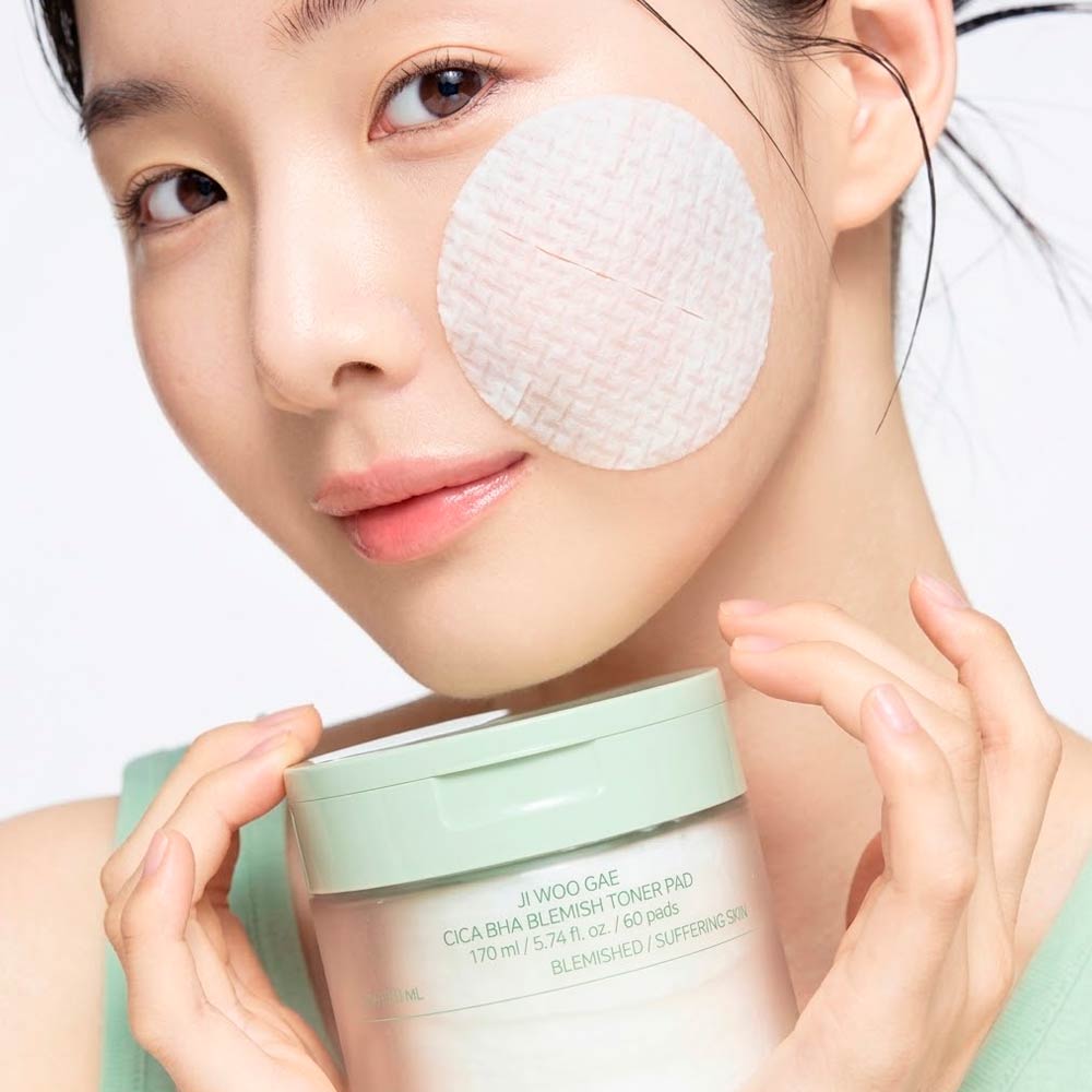 Очищающие тонизирующие диски-пэды для снятия макияжа Celimax Ji Woo Gae One Step Mild Cleansing Pad 60 шт 225 мл