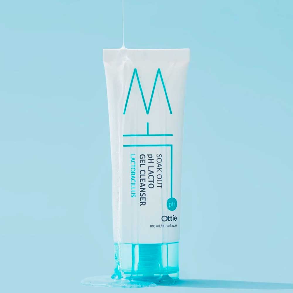 Гипоаллергенная очищающая гель-пенка с лактобактериями Ottie Soak Out pH Lacto Gel Cleanser 100 мл