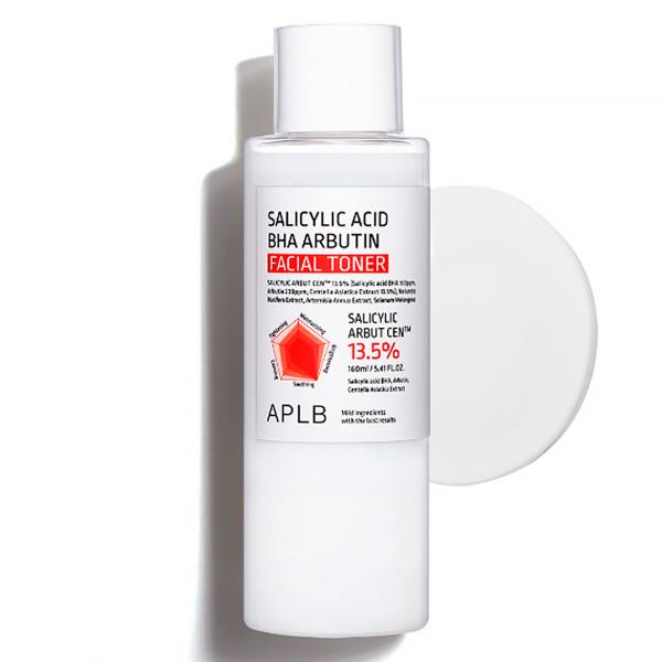 Противовоспалительное успокаивающее средство-тонер для лица APLB Salicylic Acid BHA Arbutin Facial Toner 160 мл